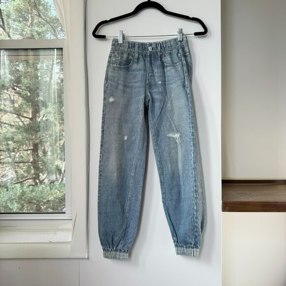 Rag & Bone Miramar Sweatpant Jean Joggers Light Wash Blue XXS - Picture 5 of 13